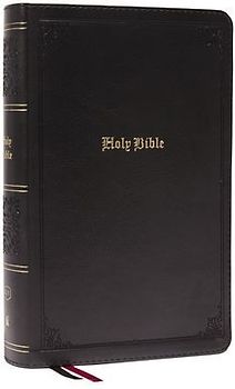 KJV Holy Bible: Large Print Single-Column with 43,000 End-Of-Verse Cross References, Black Leathersoft, Personal Size, Red Letter, Comfort Print (Thumb Indexed): King James Version