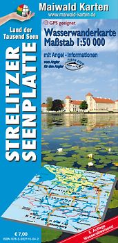 Wasserkarte Strelitz = Wassewanderkarte Strelitzer Seenplatte