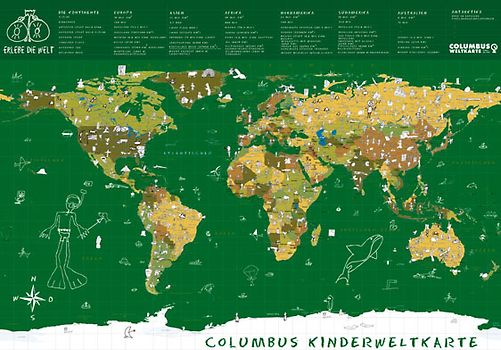 Columbus "coole" Kinderweltkarte