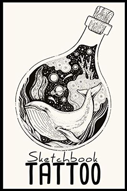 Tattoo Sketchbook: 200 Seiten Projektbuch für Tätowierer | Strukturiere Seiten für Tattoo-Designs + DotGrid für Skizzen | Tätowierungen & Co (Tattoo Workbooks, Band 1)
