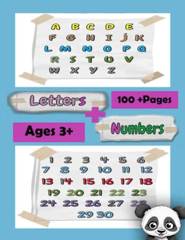 Letters + Numbers Tracing Workbook: Tracing Book For Toddlers & Preschoolers for Kids Ages 3 to 5, Improves Child Handwriting
