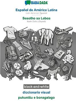 Español de América Latina - Sesotho sa Leboa, diccionario visual, BW