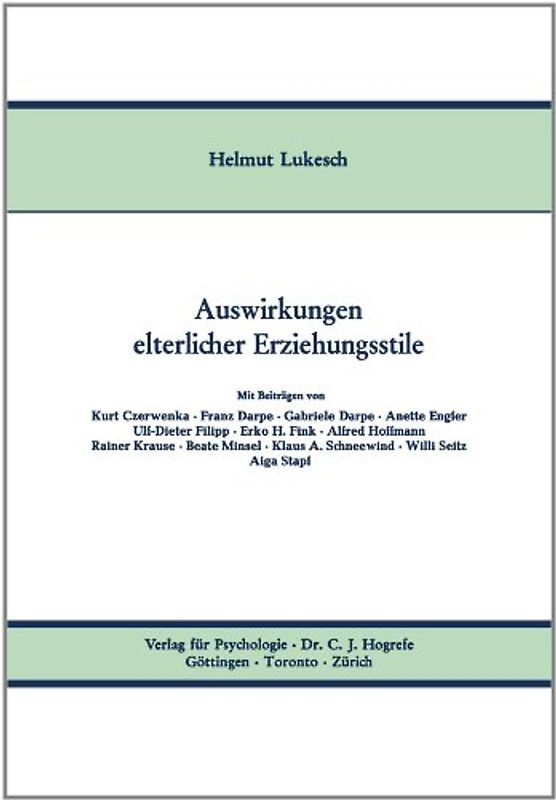 Auswirkungen elterlicher Erziehungsstile