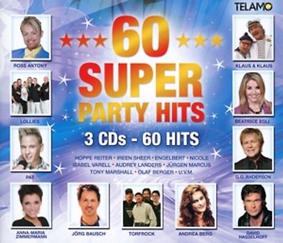 Various - 60 Super Party-Hits [3 CDs]