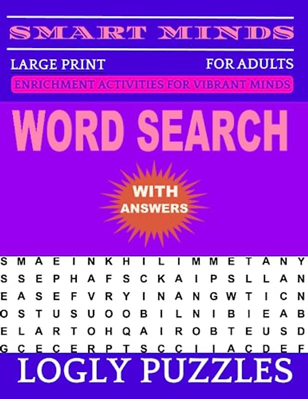 Word Search Book Large Print for Adults: 2400+ words New Fun and Relaxing Puzzles Book for Adults & Seniors with Answers Key