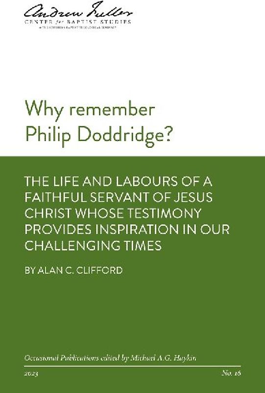 Why remember Philip Doddridge