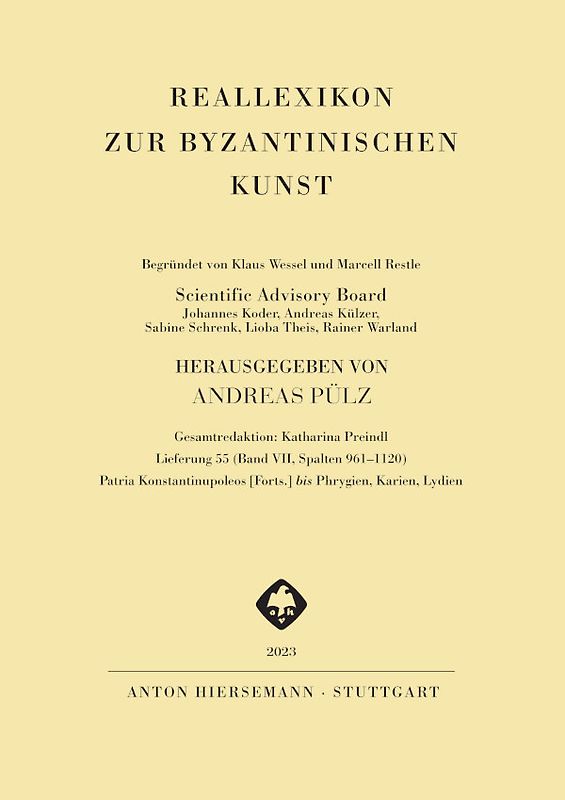 Reallexikon zur byzantinischen Kunst