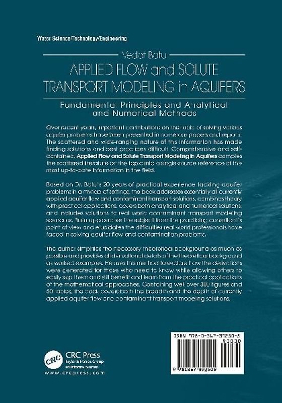 Applied Flow and Solute Transport Modeling in Aquifers
