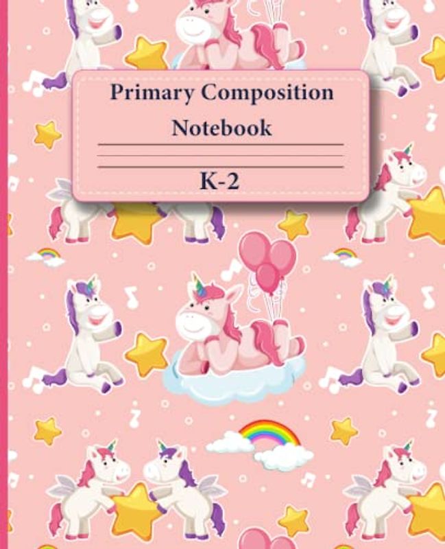 Primary Composition Notebook K-2: Drawing And Writing Journal For Kids, Handwriting Practice Paper with Top Half Picture Space For Grades K-2,108 Pages Kids Notebook