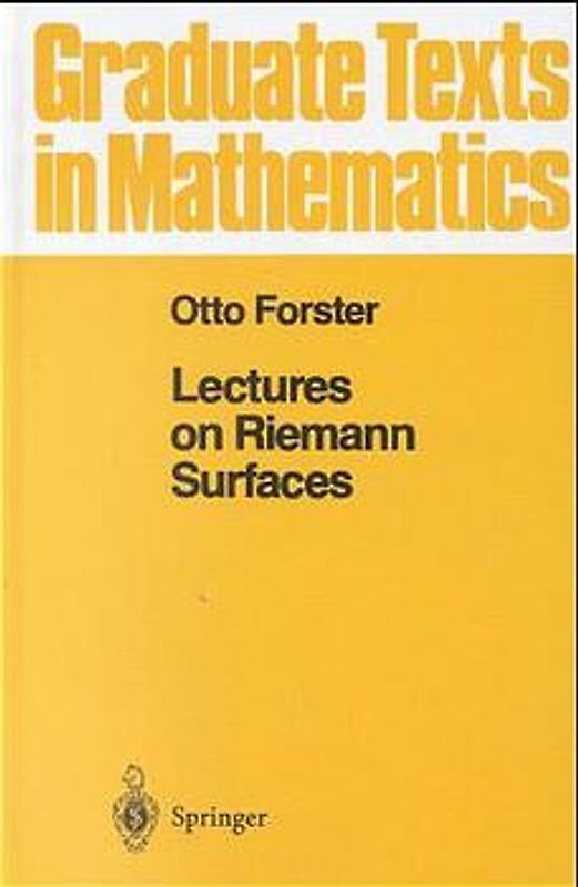 Lectures on Riemann Surfaces