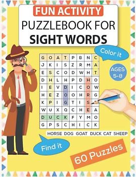 Sight Words Puzzle Book: Activity Games to learn reading in kindergarten and preschool