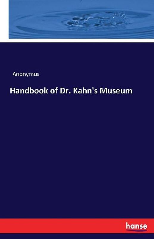 Handbook of Dr. Kahn's Museum
