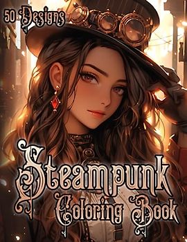 Clockwork Gears: A Captivating Victorian Steampunk Coloring Experience for Teens & Adults