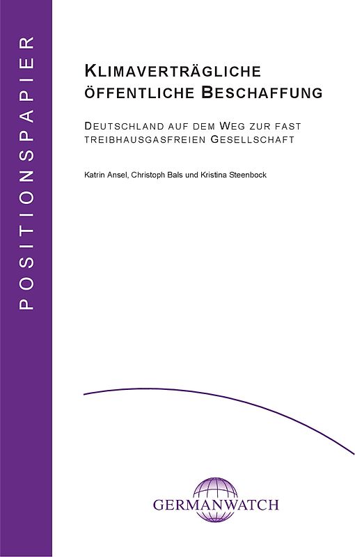 Klimaverträgliche öffentliche Beschaffung