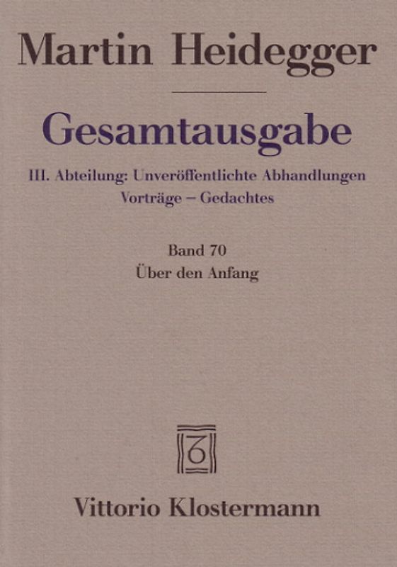Über den Anfang (1941)
