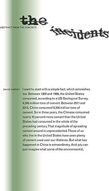 Abstract from the Concrete: édition anglaise (Sternberg Press / the Incidents)