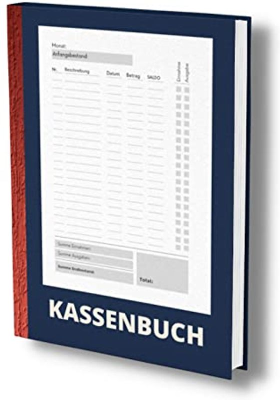 Kassenbuch: A4 Blau- Einfaches Einnahmen und Ausgaben Buch für Einzelunternehmer, Selbständige und Vereine. Auch als Haushaltsbuch geeignet. Über 2000 ... Mwst. (Kassenbuch Kleinunternehmer, Band 1)