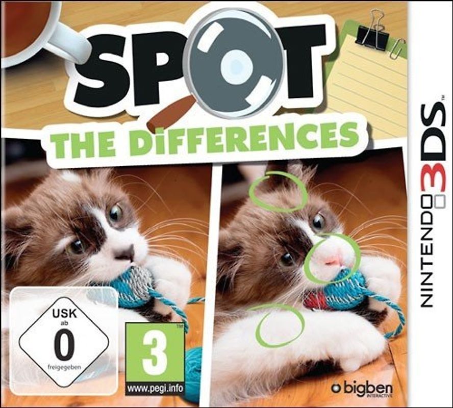 Spot The Differences! Nintendo 3DS