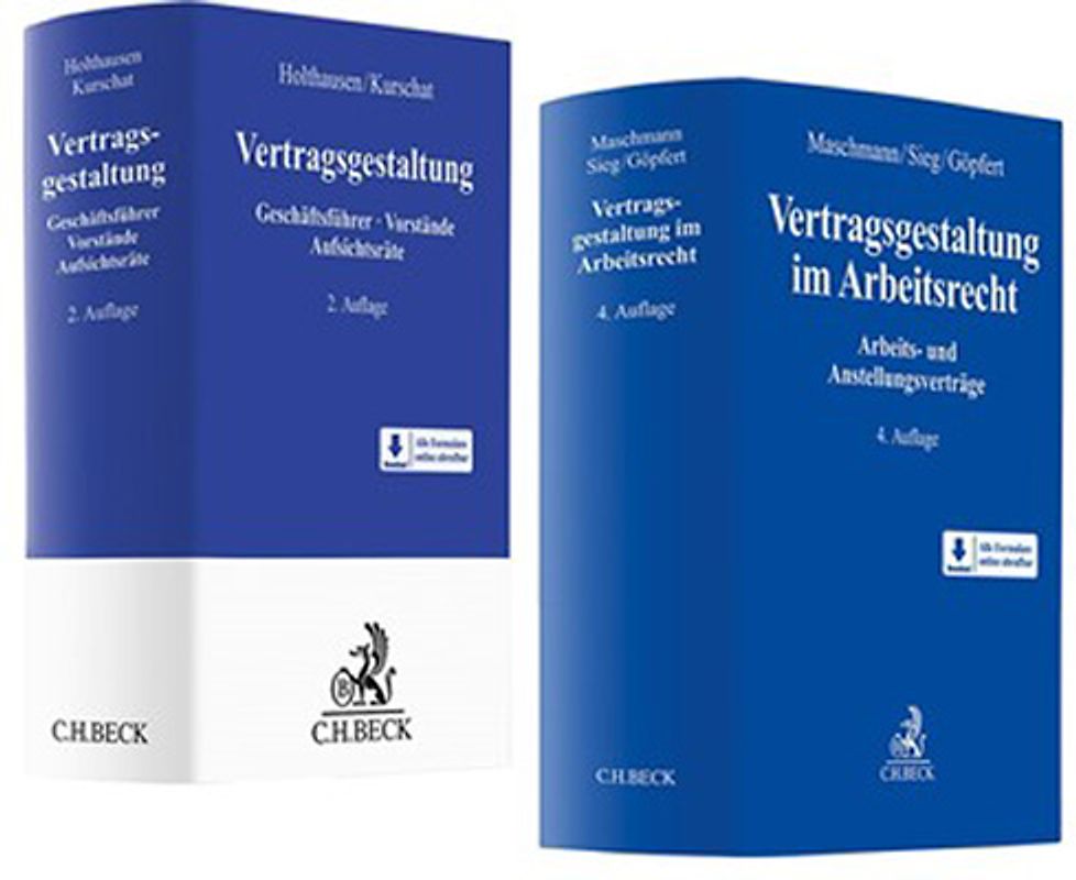 Bundle Holthausen/Kurschat, Vertragsgestaltung Geschäftsführer, Vorstände, Aufsichtsräte + Maschmann/Sieg/Göpfert, Vertragsgestaltung im Arbeitsrecht