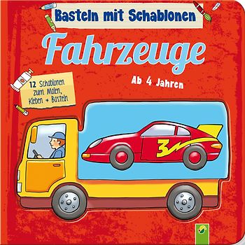 Basteln mit Schablonen - Fahrzeuge