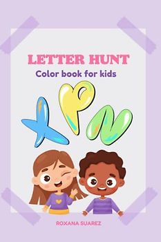 Letter Hunt. Color book for kids.
