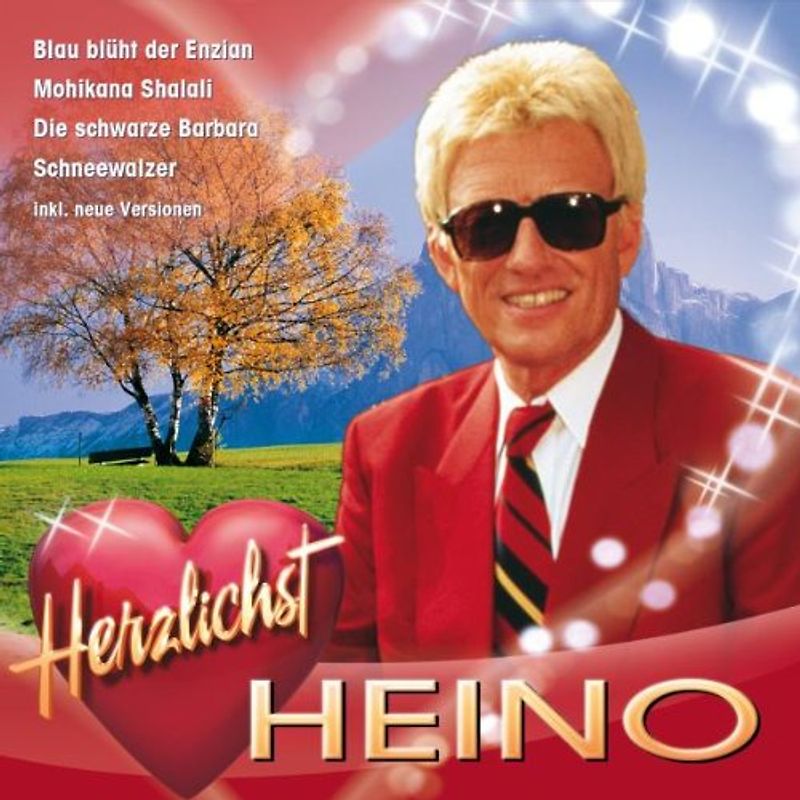 Heino - Herzlichst (16 Hits inkl. Blau blüht der Enzian, Die schwarze Barbara, Caramba Caracho ein Whisky, Schneewalzer, Treue Bergvagabunden, Griechischer Wein, La Paloma...)