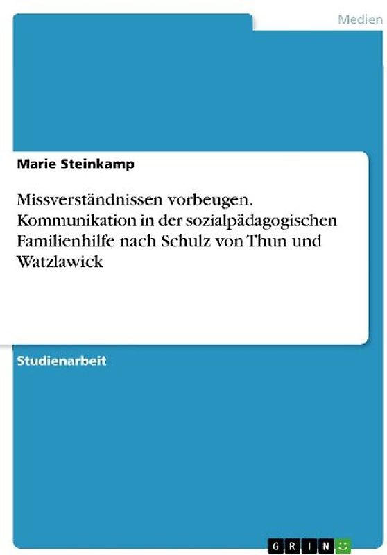 Missverständnissen vorbeugen. Kommunikation in der sozialpädagogischen Familienhilfe nach Schulz von Thun und Watzlawick