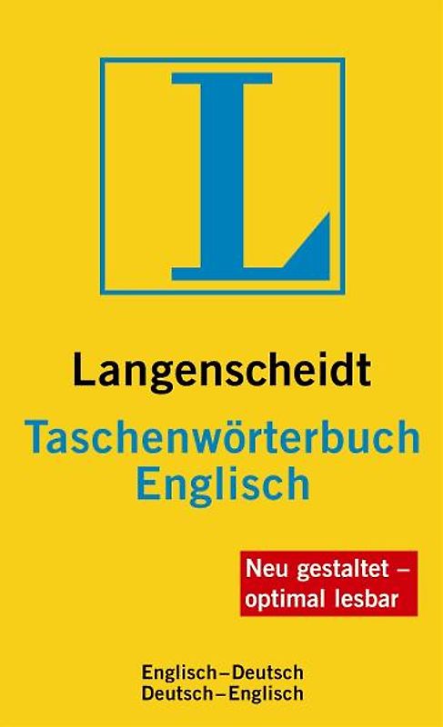 Langenscheidt Taschenwörterbuch Englisch. Englisch-Deutsch/Deutsch-Englisch