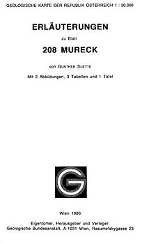 Erläuterungen zu Blatt 208 Mureck