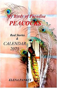 My Birds of Paradise. Peacocks.  Real Stories & Calendar 2025