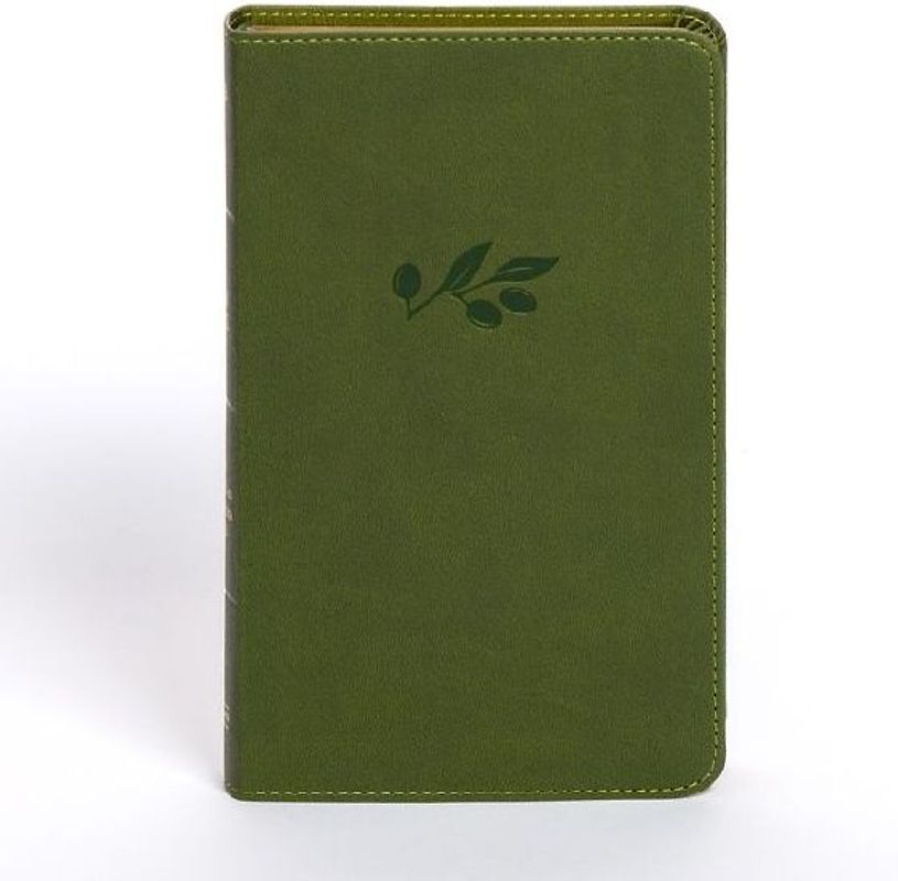 NASB Personal Size Bible, Olive Leathertouch