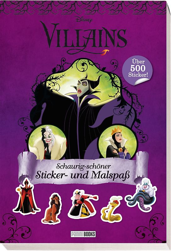 Disney Villains: Schaurig-schöner Sticker- und Malspaß