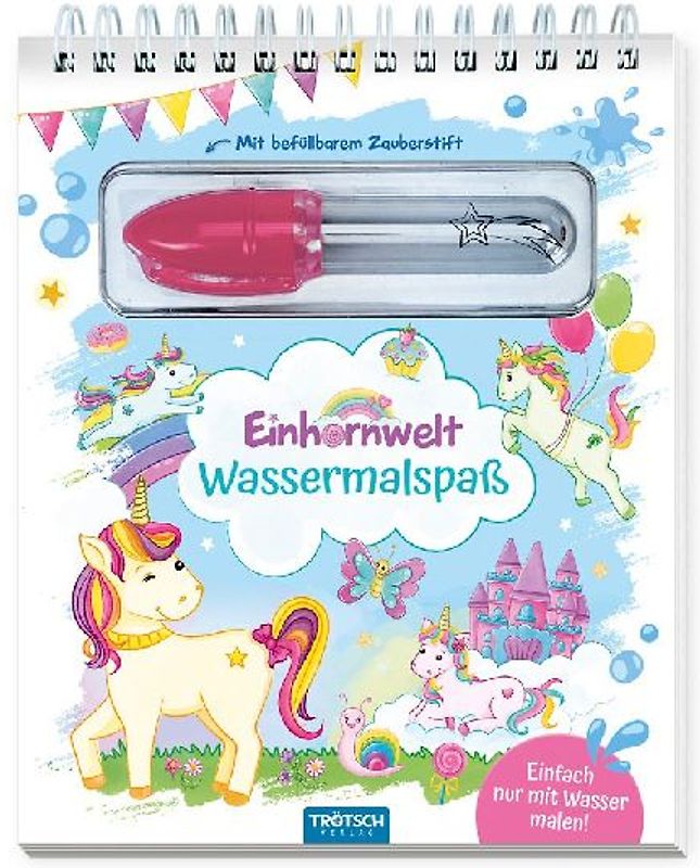Trötsch Wassermalspaß mit Zauberstift Einhornwelt