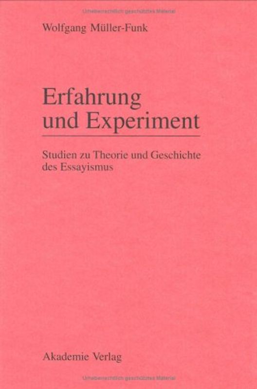 Erfahrung und Experiment