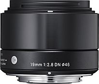 Sigma A 19 mm F2.8 DN 46 mm Objectif (adapté à Sony E-mount) noir