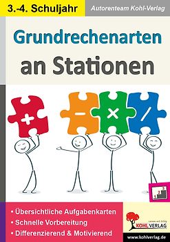 Grundrechenarten an Stationen / Klasse 3-4