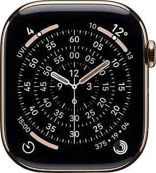 Apple Watch Series 11 46 mm Boîtier titane or [Wi-Fi + Cellulaire]