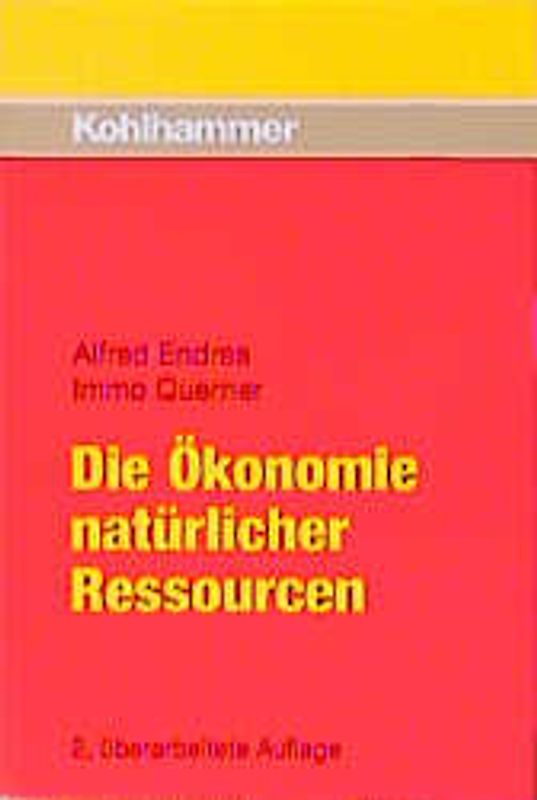 Die Ökonomie natürlicher Ressourcen