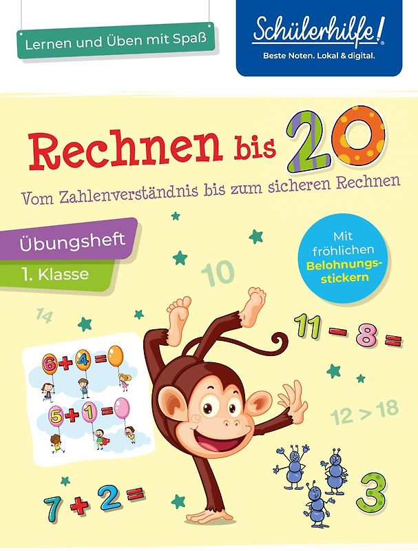 Rechnen bis 20 - Übungsheft 1. Klasse