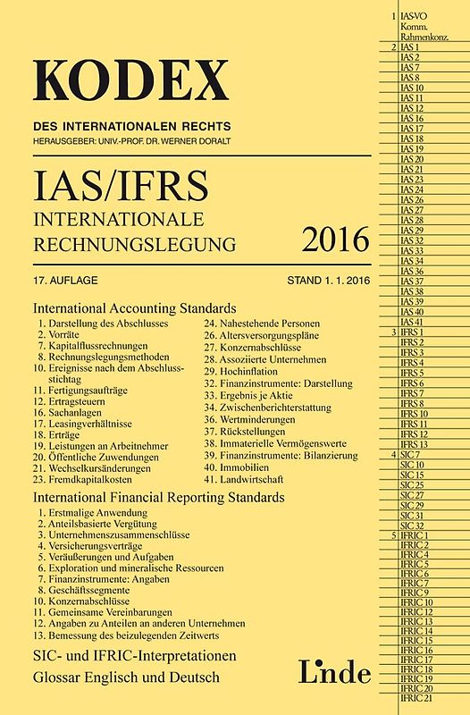 KODEX Internationale Rechnungslegung IAS/IFRS 2016
