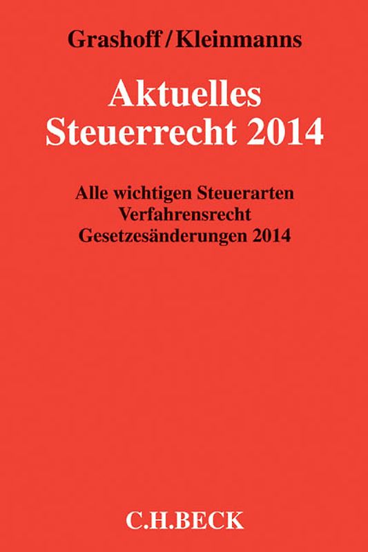 Aktuelles Steuerrecht 2014