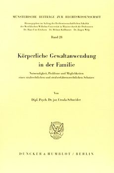 Körperliche Gewaltanwendung in der Familie.