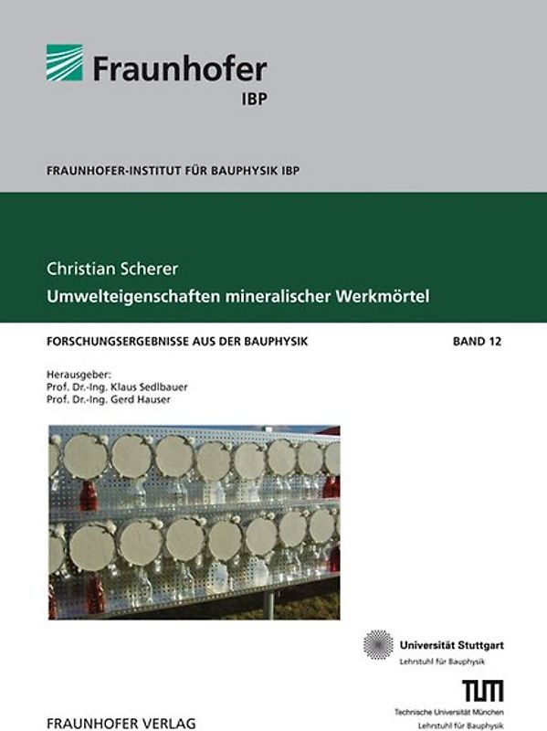 Umwelteigenschaften mineralischer Werkmörtel