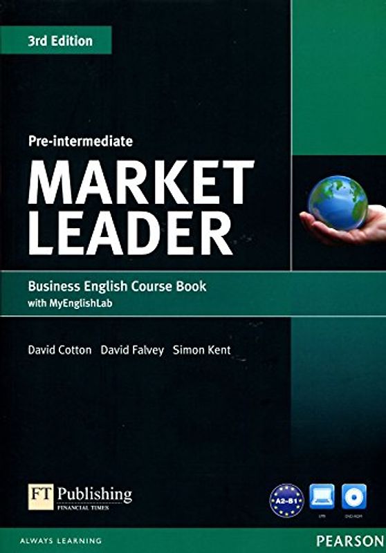 Market Leader  Pre-Intermediate Coursebook (with DVD-ROM incl. Class Audio) & MyLab - Cotton, David