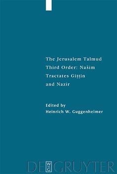 The Jerusalem Talmud. Third Order: Našim / ee