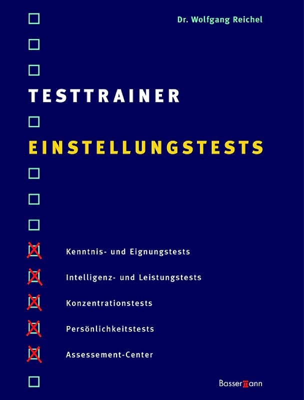 Testtrainer Einstellungstest