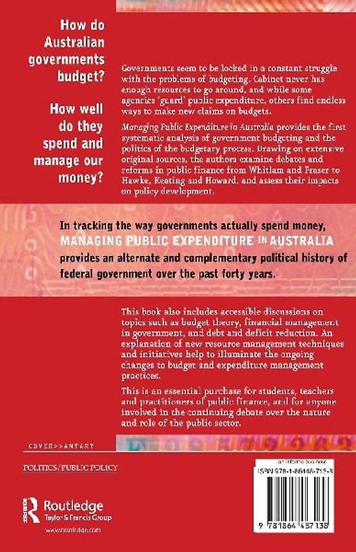 Managing Public Expenditure in Australia