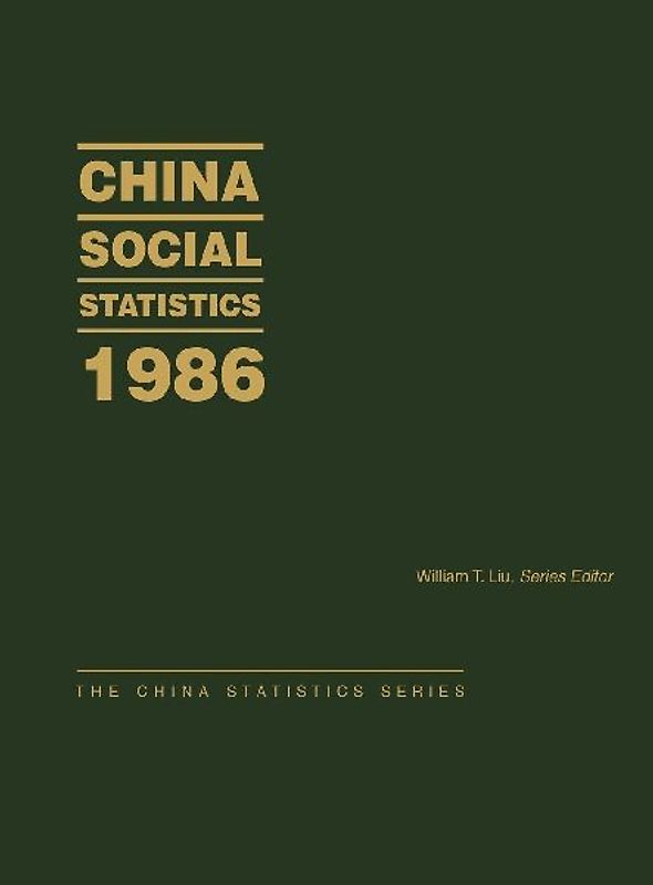 China Social Statistics 1986