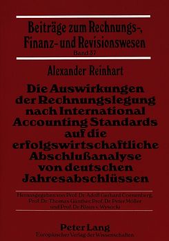 Die Auswirkungen der Rechnungslegung nach International Accounting Standards auf die erfolgswirtschaftliche Abschlußanalyse von deutschen Jahresabschlüssen