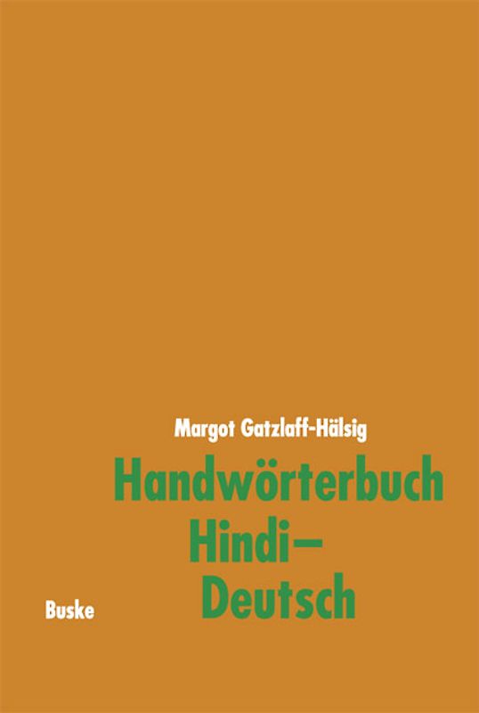 Handwörterbuch Hindi-Deutsch